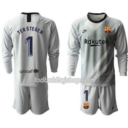 FC Barcelona Målmands Fodboldsæt TER STEGEN 1 Børn I 2019-20 L/S (+ Korte bukser)